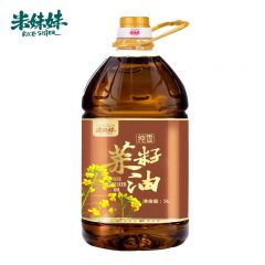 米妹妹（MIMEIMEI） 纯香菜籽油5L物理压榨 食用油 家庭烹饪炒菜油
