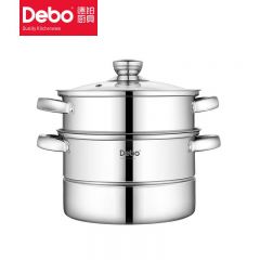 德铂（Debo） 科洛姆蒸锅 20cm DEP-913 不锈钢色