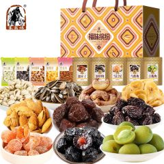 塞翁福 福味缤纷新春礼715g 坚果炒货蜜饯果干果零食大礼包礼盒