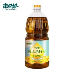 米妹妹（MIMEIMEI） 纯正菜籽油1.8L 食用油 一级物理压榨 家庭烹饪炒菜油