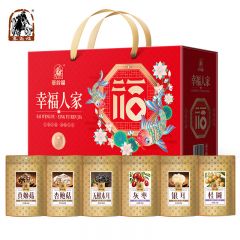 塞翁福 幸福人家滋补礼385g菌菇礼盒 真姬菇杏鲍菇木耳灰枣银耳桂圆 盒