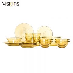 康宁（VISIONS） Corelle Brands Pyrex餐具Shiny晶耀系列玻璃餐具 16b件组 16件套