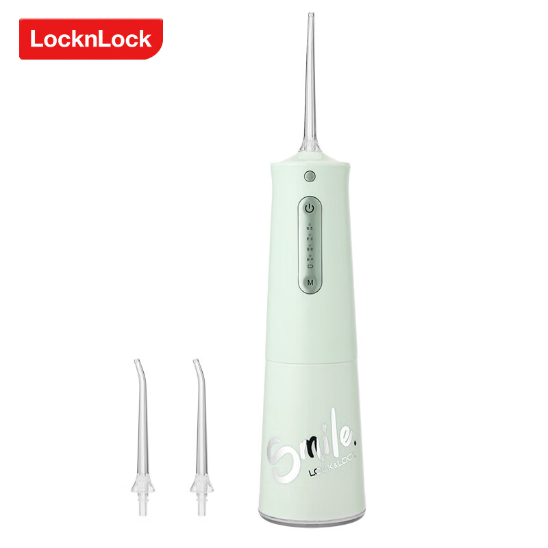 乐扣乐扣（LOCK&LOCK） ENR1117GRN电动冲牙器洗牙器美牙仪水牙线牙齿清洁器口腔护理