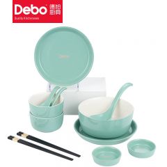 徳铂（Debo） 斯图加特餐具套装陶瓷碟碗勺筷盘12件套 DEP-793