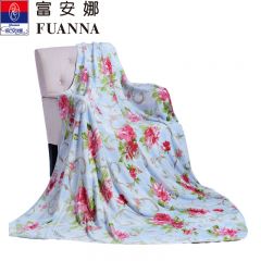富安娜（FUANNA）  家纺多用小毛毯单层法兰绒毯\花间精灵80*120cm