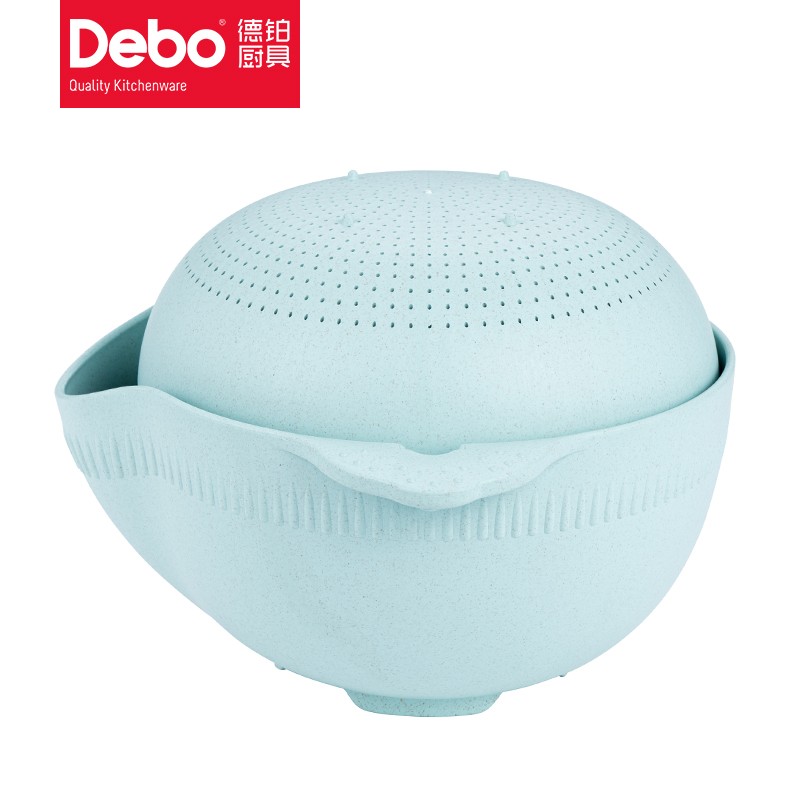 徳铂（Debo） 塞洛齐双层洗菜篮厨房洗菜盆沥水篮 DEP-791