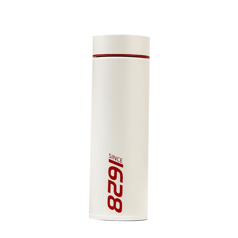 张小泉 C42830100（珍珠白）泉心极简随行杯 保温杯 直身杯 300ml