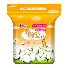 Free飞  卫生巾日用超薄山茶花纯棉特薄0.08日用卫生巾 240mm*8片