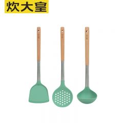 炊大皇（COOKER KING） 炫彩硅胶三件套 锅铲汤勺漏勺 CK83937
