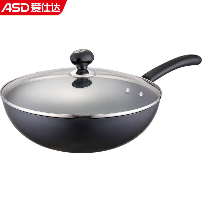 爱仕达（ASD） CF30B1TG炒锅不易锈铁锅无涂层多用途锅30CM