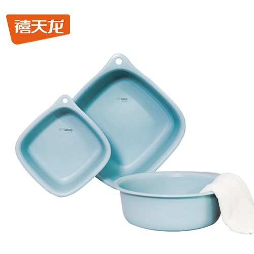 禧天龙（Citylong） P-1010环保多功能省力多功能多用途节节盆三件套蓝色