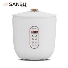 山水（SANSUI） SF-141 预约定时1.6L精致容量食品级不沾内胆智能电饭煲 电脑款 白色