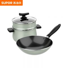 苏泊尔（SUPOR） 居家多功能锅具三件套 VTP2126T 绿色