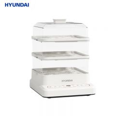 HYUNDAI 多功能电蒸锅XX-DZG08三层大容量家用多功能电蒸箱多用途蒸包子锅