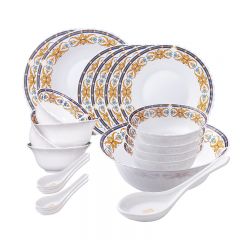 康宁（Corelle Brands）  康宁冰萃玲珑彭巴杜夫人系列餐具20件套  CB-BPBD20/KZ/LS