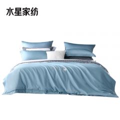 水星家纺 Love stories K04 灰蓝色抗菌床单款四件套220*240cm 521729