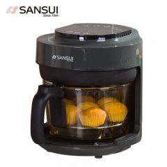 山水（SANSUI） SKZ-A23B可视化炸锅静音烹饪3D热风循环智能触屏空气炸锅 黑色