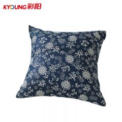 彩阳 老粗布抱枕 花草蓝靛 40*40cm