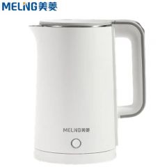 美菱（MELING） 电水壶 双层防烫烧水壶热水壶无缝内胆电热水壶 MH-LC1825 白色