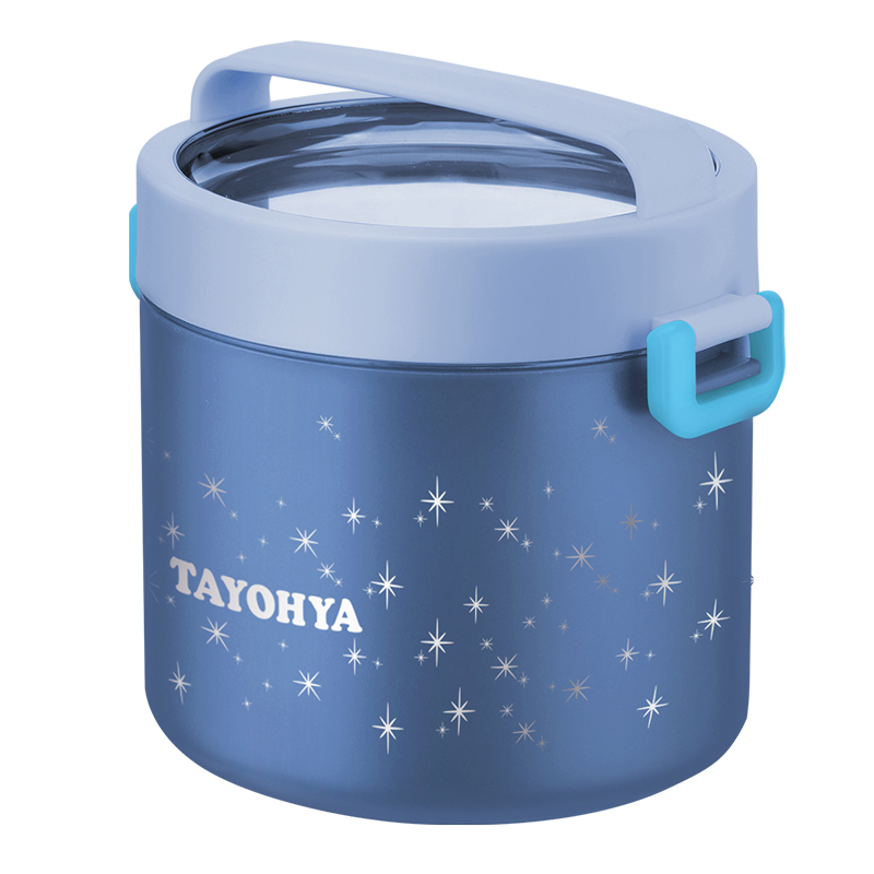 多样屋（TAYOHYA） 皓天 圆形单层不锈钢饭盒 TA21-0016BP