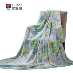 富安娜  法兰绒毯  琉璃玉翠 150*200cm