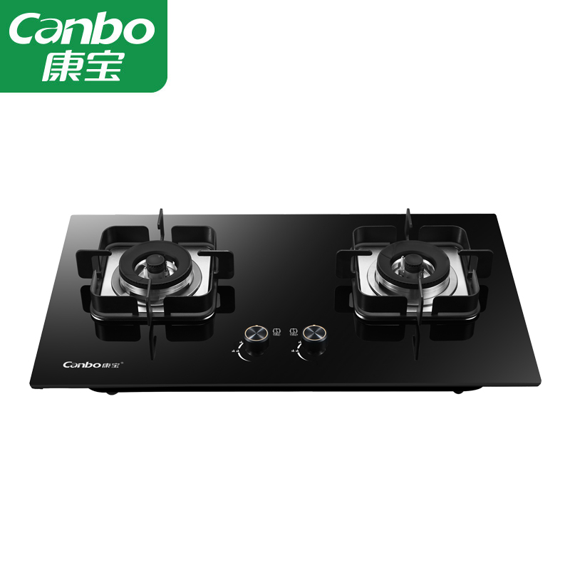 康宝（Canbo） JZT-Q250-B112燃气灶天然气双灶 炉具 嵌入式家用灶台 大火力猛火灶具