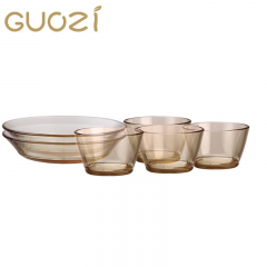 果兹 ASGZ-A04爱尚果兹·拾光餐具套装浅碟600ml2个方碗400ml4个
