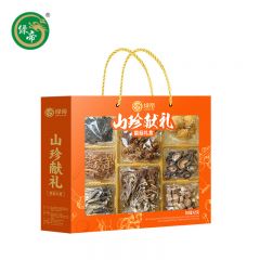 绿帝 山珍菌菇干货节日礼盒送礼佳品 山珍献礼菌菇礼盒425g