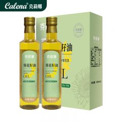 克莉娜 一级压榨 炒菜食用油 葵花籽油500ml*2礼盒
