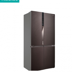 海信（Hisense）真空冰箱607璀璨艺术家冰箱十字对开真空璀璨超薄嵌入零嵌平嵌除菌净味三制冷系统大容量冠军冰箱 BCD-607WTDGVBPIVC2