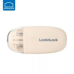 乐扣乐扣（locknlock）抗菌不锈钢勺筷子勺子学生白领旅行餐具便携筷套装HPL107BEGFU 米色 3件套