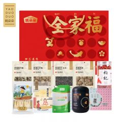 姚朵朵 YDD全家福礼盒2072g 组合干货芝麻粉白糖菌菇木耳枸杞桂圆香菇笋干红枣养生茶