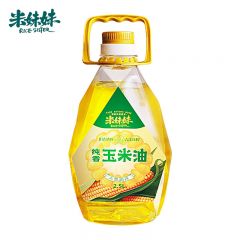 米妹妹（MIMEIMEI） 纯香玉米油2.5L 食用油 物料压榨油 一级 家庭炒菜烹饪油