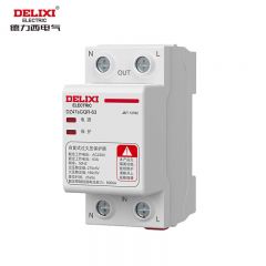 德力西电气 DZ47sGQR 过欠压保护器 1P+N 63A 自复式 下进上出 DZ47SGQR63