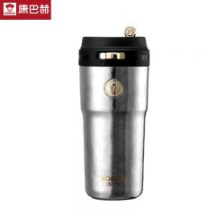 康巴赫（KBH） 纯钛保温杯大容量水杯保冷咖啡杯家居馆500ml 星河银