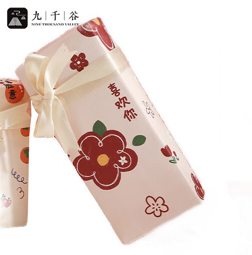 九千谷 包装纸生日礼物学生手工纸七夕情人节日礼品打包纸小红花套装