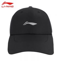 李宁（LI-NING） AMYV029-2舒适透气棒球帽中性风帽子遮阳帽黑色F码