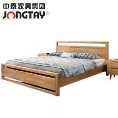中泰（jongtay）实木床现代简约单人床 J-YQDZ22 1200*2000*450mm