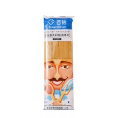 百钻 低脂意大利面（直条形）500g袋装 家用烘焙意粉全麦意面通心粉动物造型面条