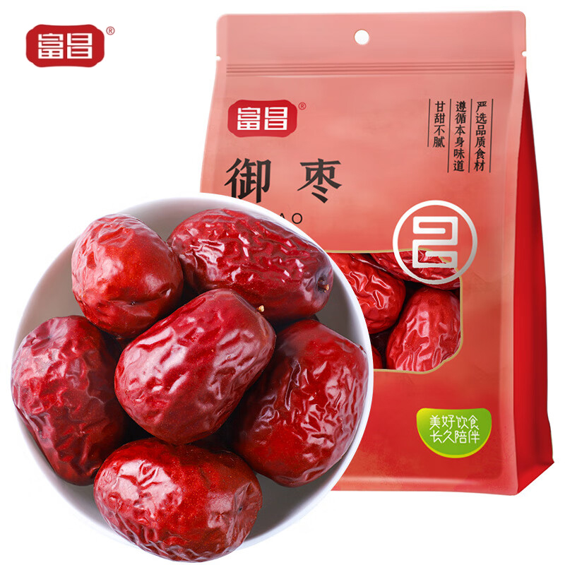 富昌 和田御枣500g 红枣优质大枣新枣新疆红枣干果零食特产干货煲汤