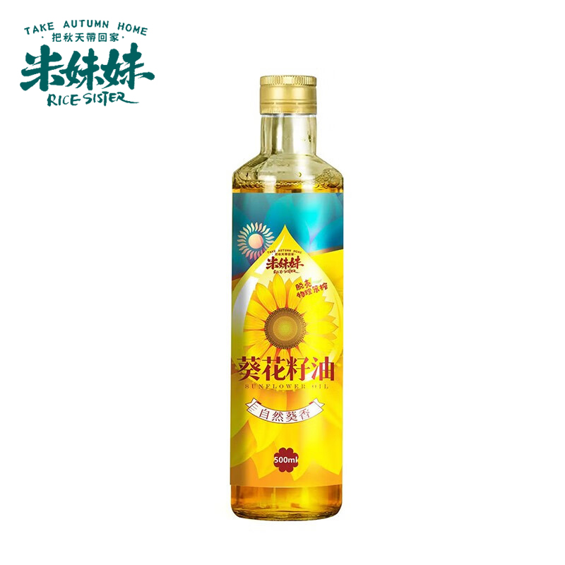 米妹妹（MIMEIMEI） 物理压榨 葵花籽油500mL