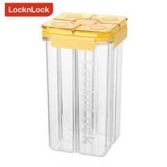 乐扣乐扣（LOCK&LOCK） HTE958FU分格分类储粮密封隔潮防虫食品用材料送量杯简约风高颜值储物罐3L 黄色
