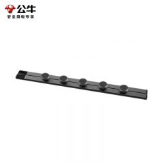 公牛（BULL）多功能暗装嵌入款1000mm+5个磨砂适配器 GN-GQ1 黑色嵌入式轨道插座 插线板 接线板 排插