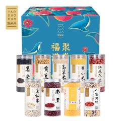 姚朵朵 福聚满堂杂粮礼盒2960g 五谷杂粮八宝粥料粗粮节日送礼品年货福利大礼包