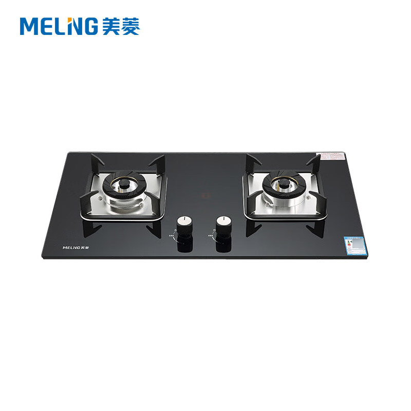 美菱（MeiLing） JZT-MZ-350F燃气灶 纯铜火盖 可调节底座 家用节能双眼灶具5.0KW大火力天然气