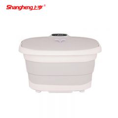 上亨（shangheng） 折叠足浴盆电动恒温加热气泡足底按摩泡脚神器过小腿部洗脚盆仿真按摩家用泡脚桶SHZH-035 灰色