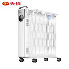 先锋（SINGFUN） 油汀取暖器家用电油丁酊大面积速热电暖器气片暖气机卧室节能烘衣加湿防烫安全 2200W/触控+遥控/白银色DYT-SS6R