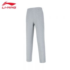 李宁（LI-NING） 舒适保暖女款卫裤AKLU982-2花灰L