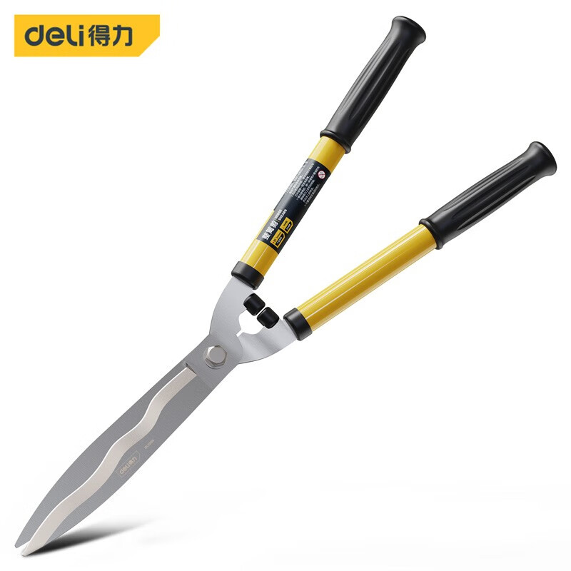 得力（deli） DL2806 园艺剪刀手动剪修枝剪绿篱剪篱笆剪整篱剪草坪果树剪粗枝花草