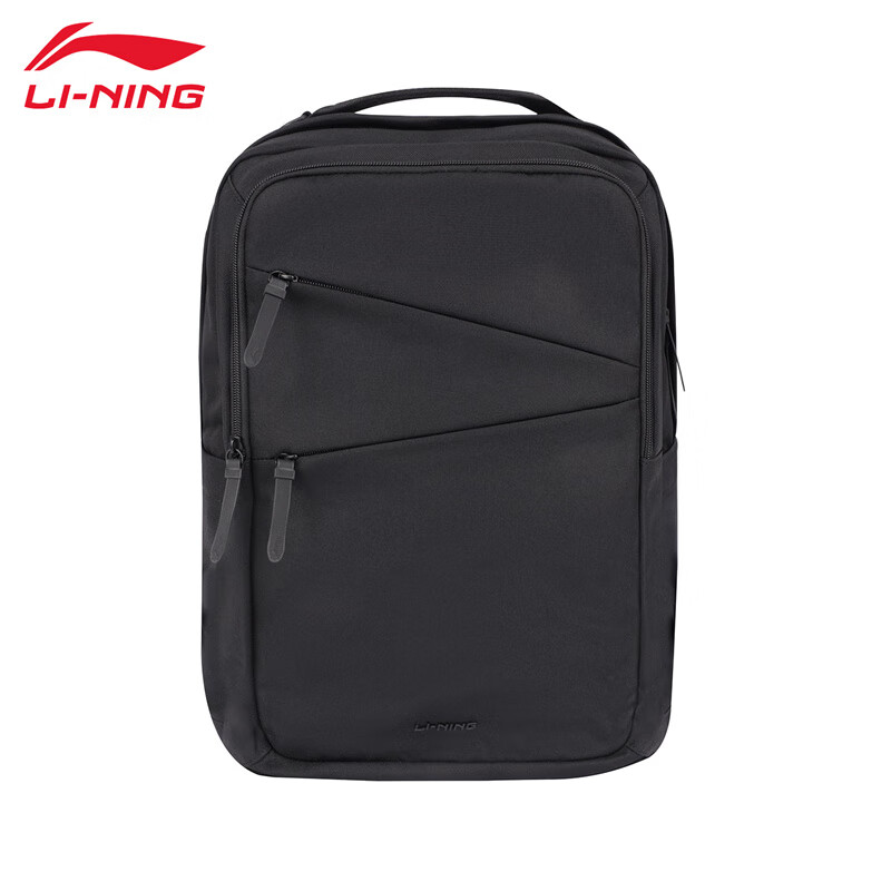 李宁（LI-NING） ABSU269-1运动时尚中性背包双肩包通勤上学书包黑色F